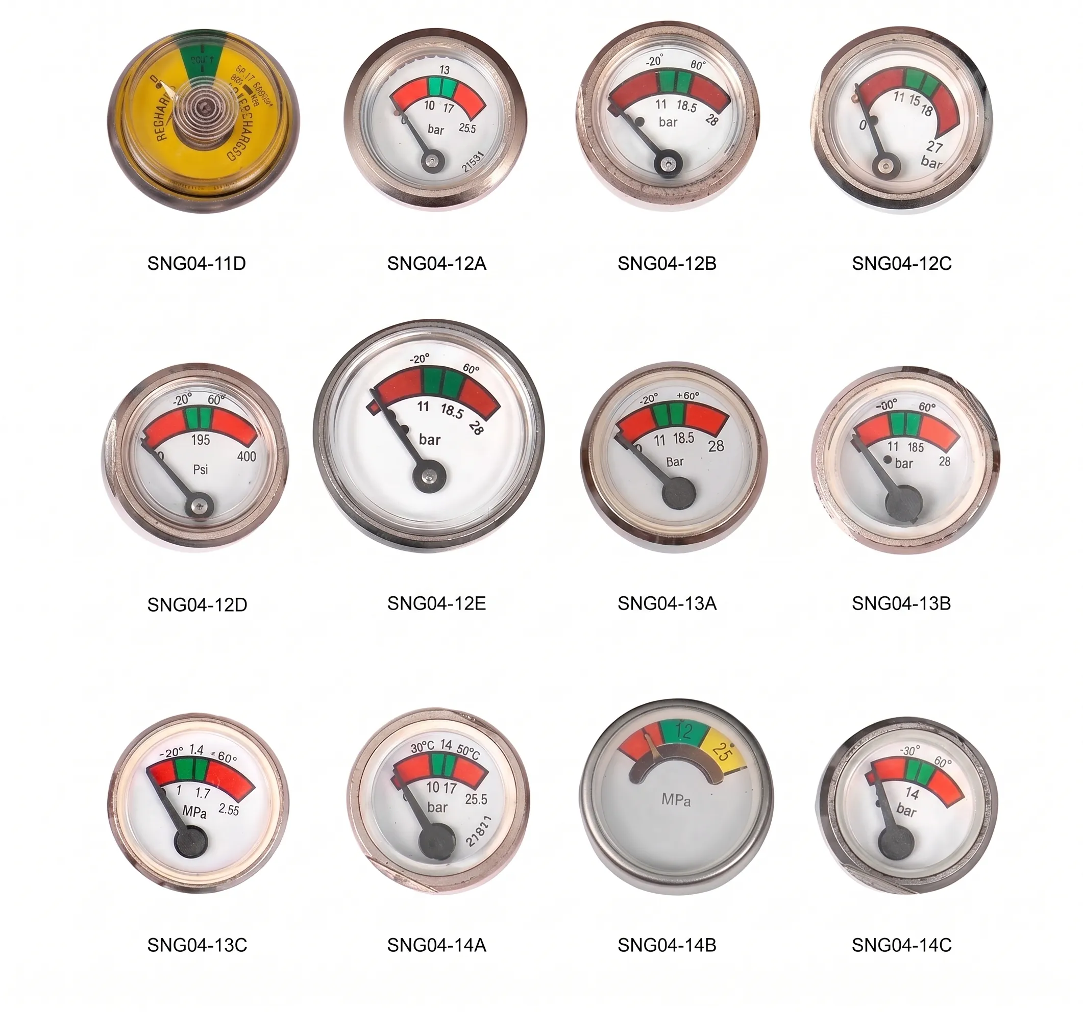 Fire Extinguisher Gauge — SNG04 Series 2