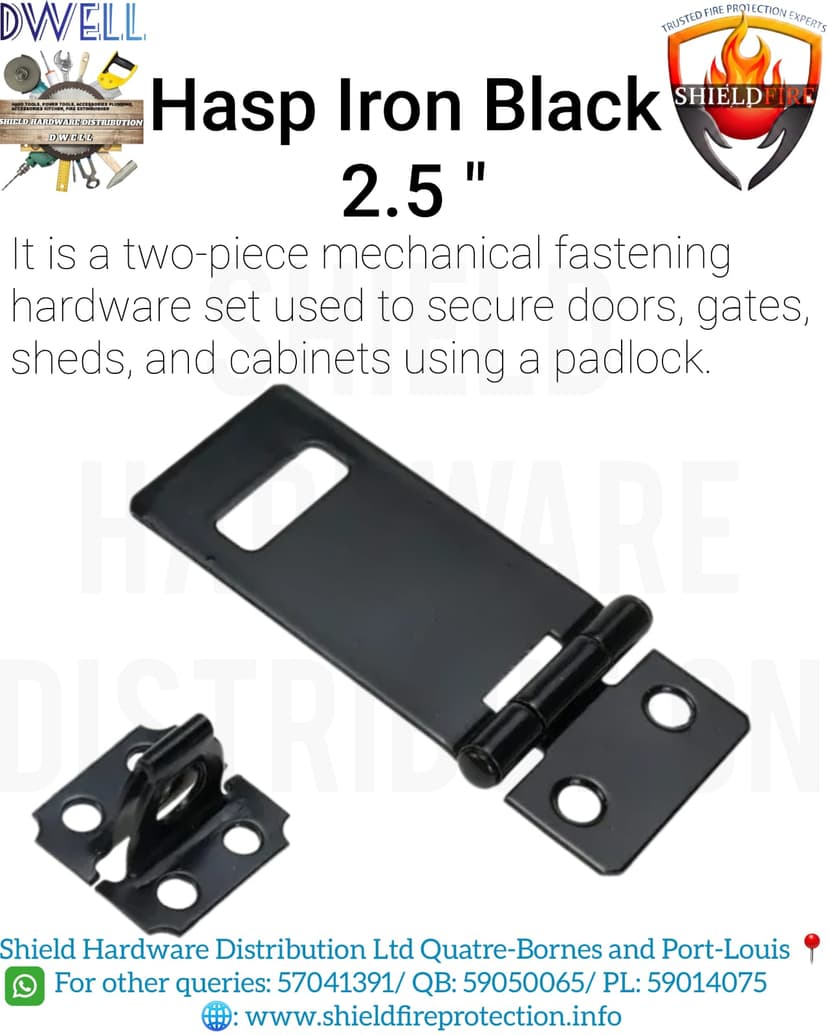 Black Iron Hasp