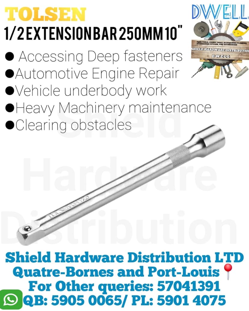0.5" Extension Bar 250mm