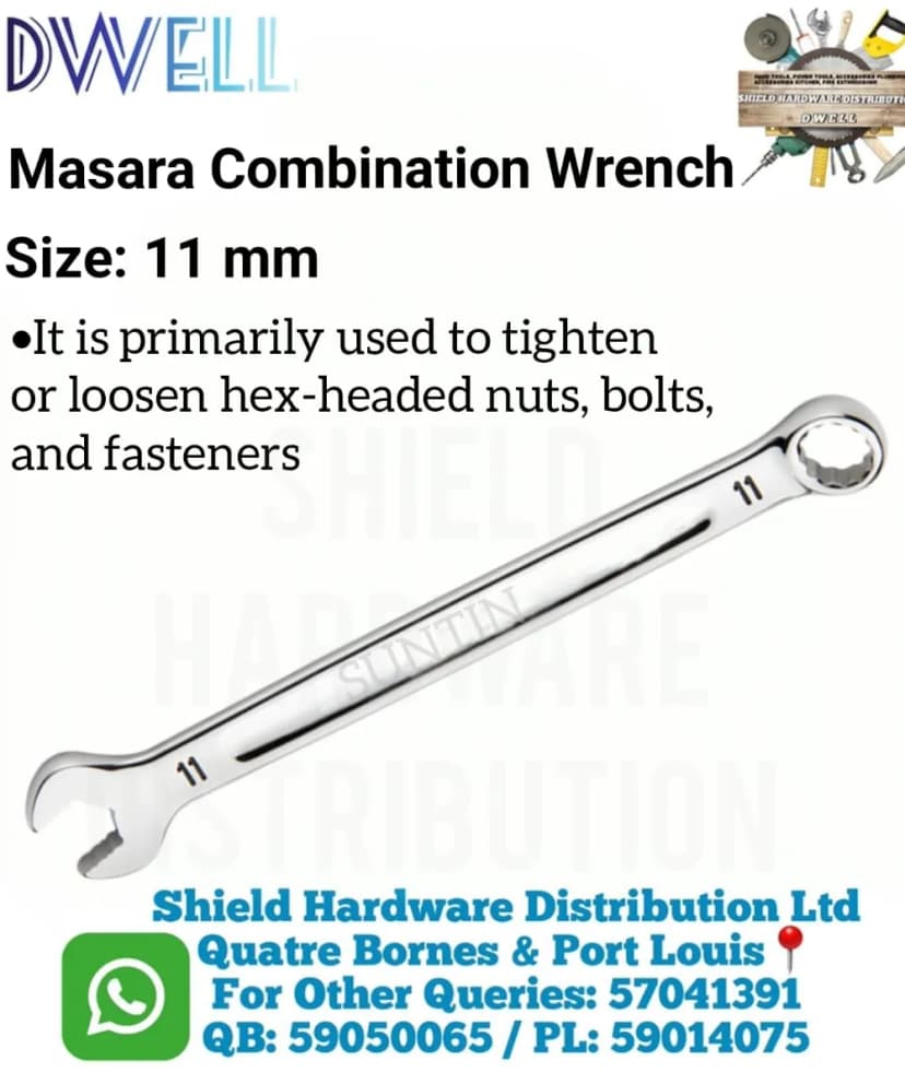 Combination Wrench Size: 11mm
