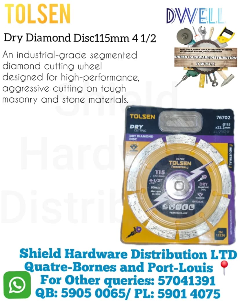 Dry Diamond Disc 115mm 4 1/2