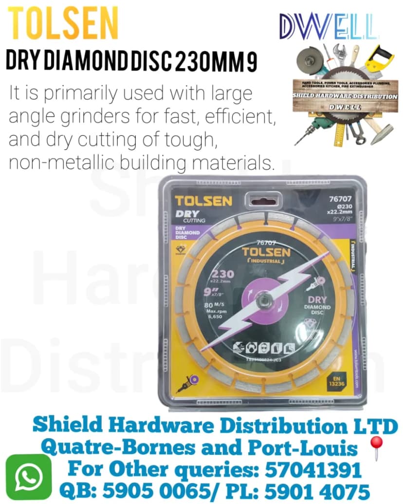 Dry Diamond Disc 230mm 9