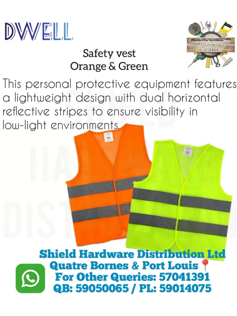 Safety Vest Orange & Green