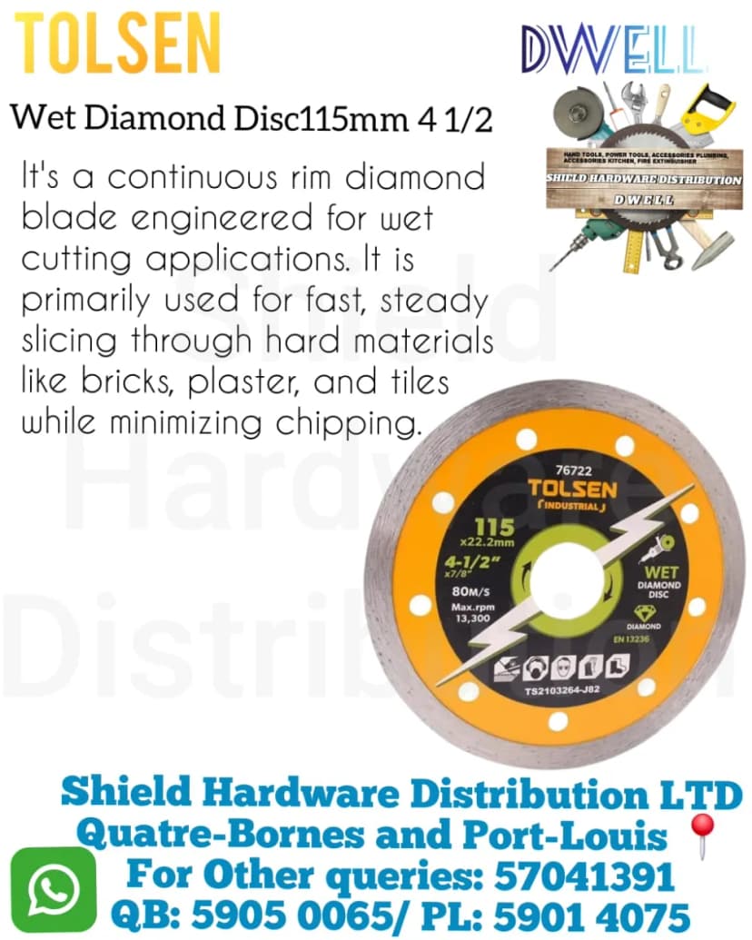 Wet Diamond Disc 115mm 4 1/2