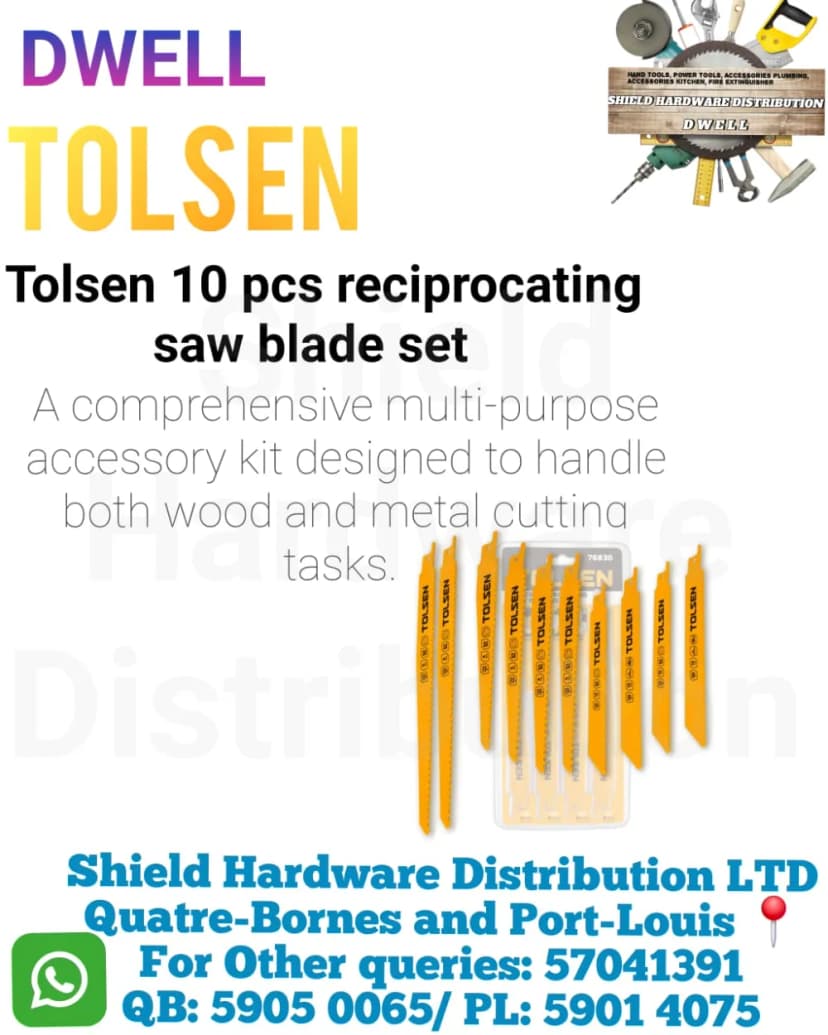 10 PCS Reciprocating Saw Blade Set