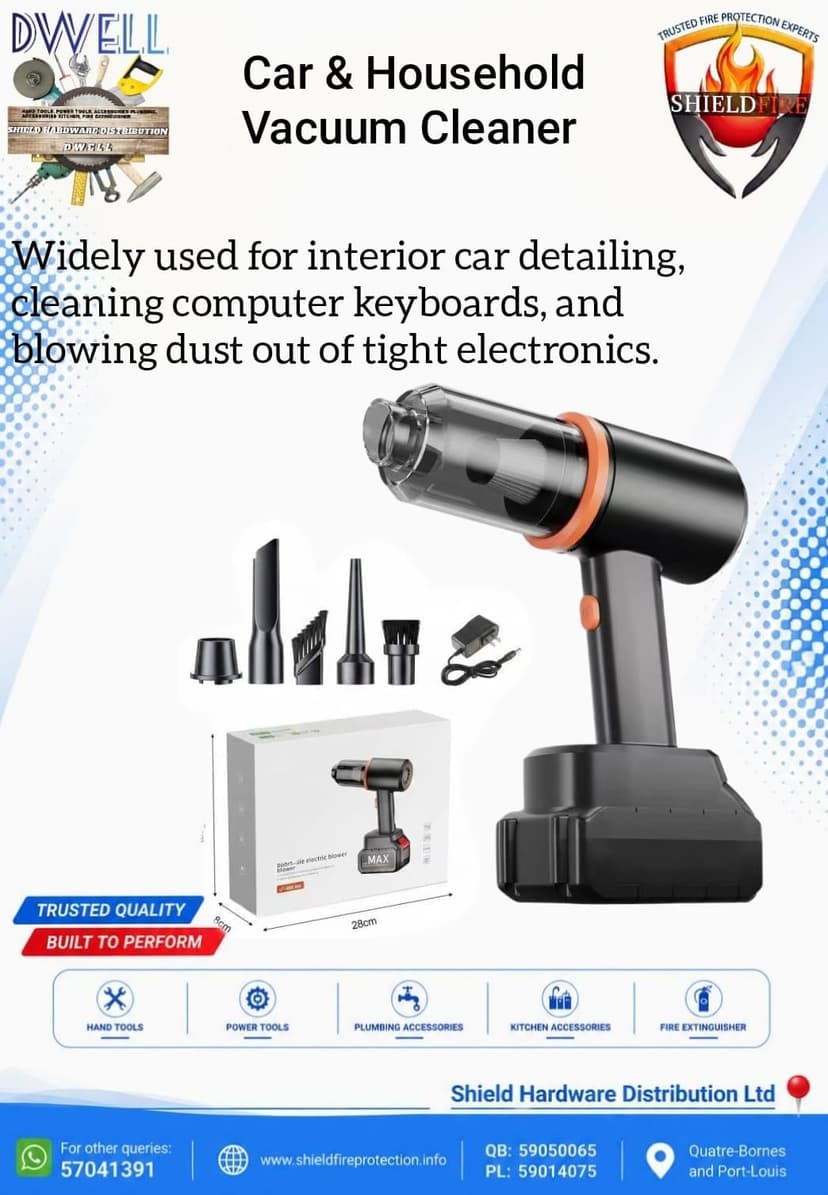 Dwell Cordless 2-in-1 Car & Household Vacuum Cleaner & Blower