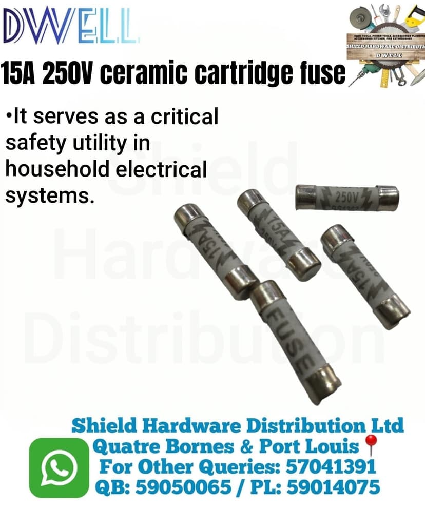 15A 250V Ceramic Cartridge Fuse