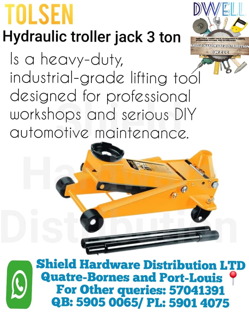 TOLSEN Hydraulic Trolley Jack 3 Ton