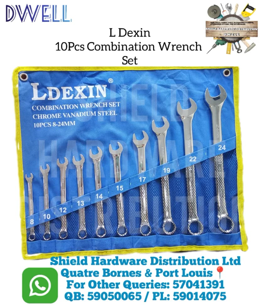 L Dexin 10 Pcs Combination Wrench Set