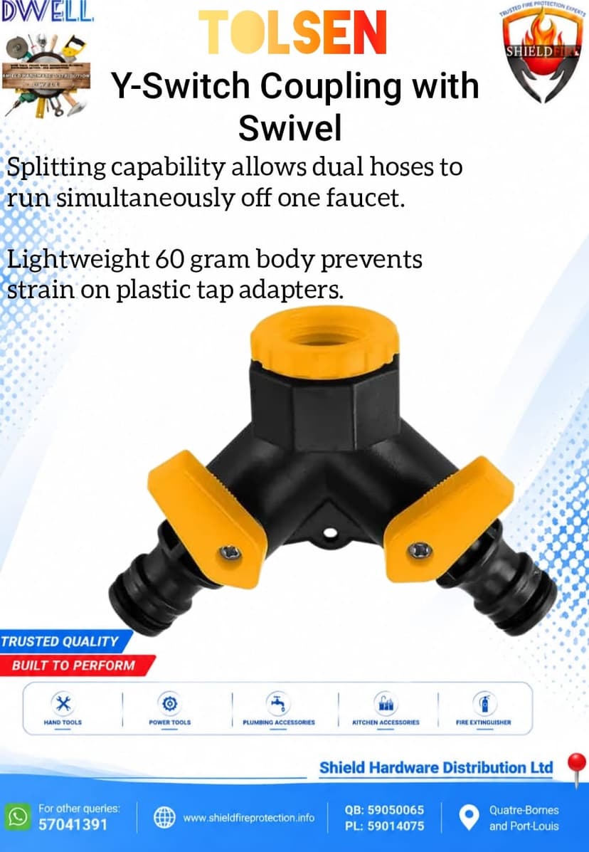 Y Switch Coupling With Swivel