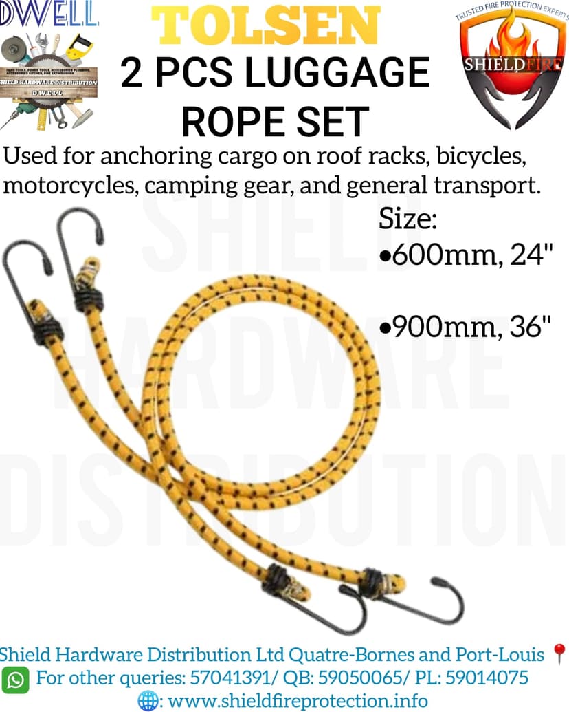 2 Pcs Luggage Rope Set