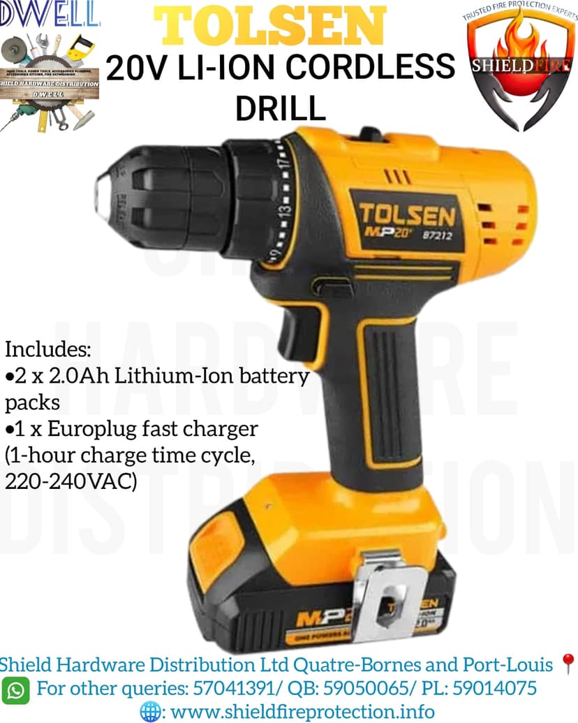 20V Li-Ion Cordless Drill