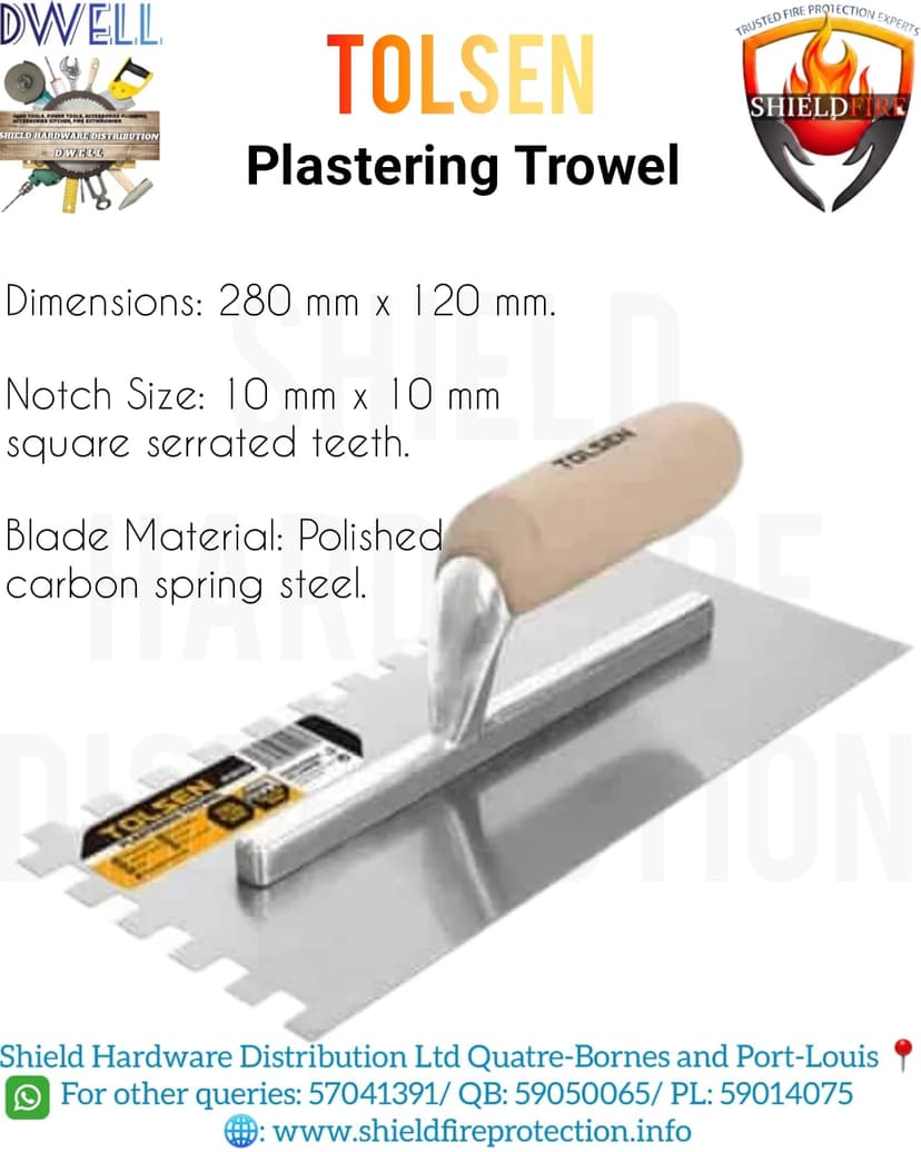 Plastering Trowel with Teeth